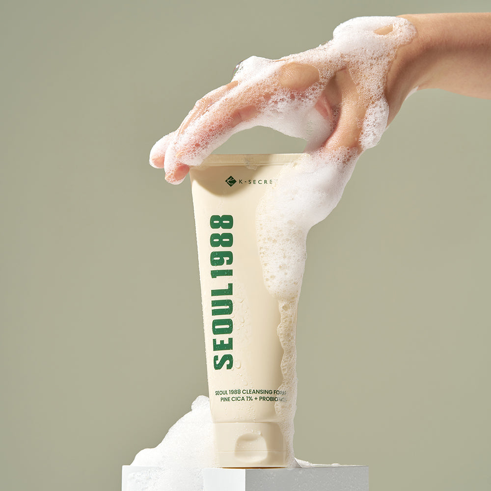 K-SECRET | SEOUL 1988 pena za čiščenje: 1 % borov cica + probiotiki