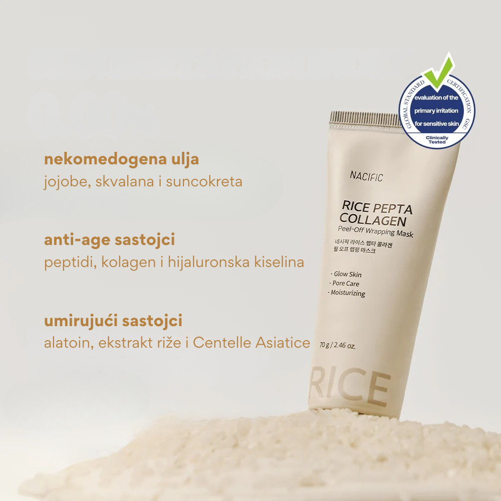 NACIFIC | Rice Pepta kolagenska maska za luščenje
