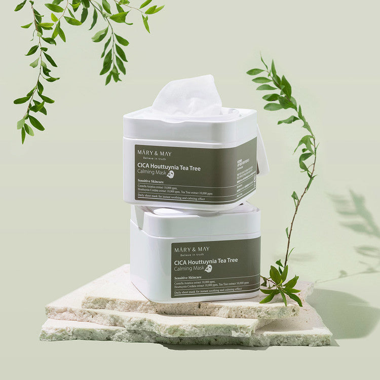 MARY & MAY | Cica Houttuynia Tea Tree pomirjujoča maska