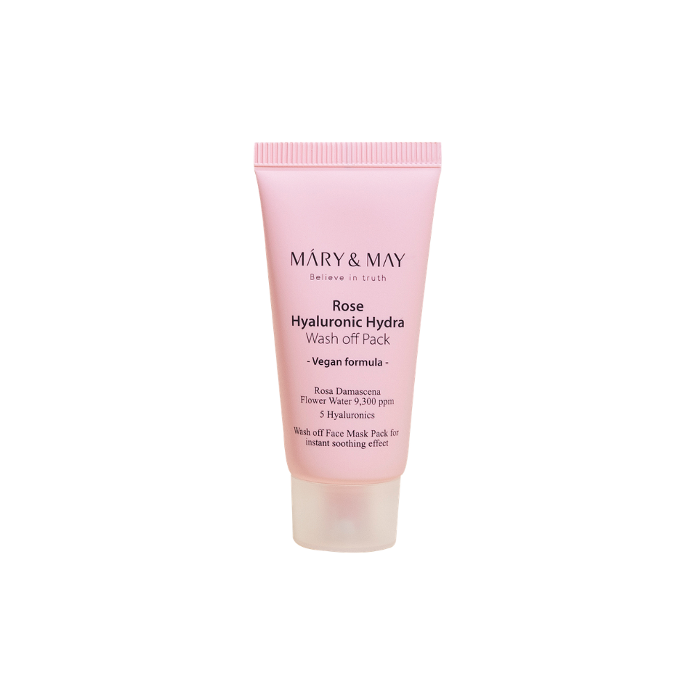 MARY & MAY | Rose Hyaluronic Hydra Wash Off Mask Pack