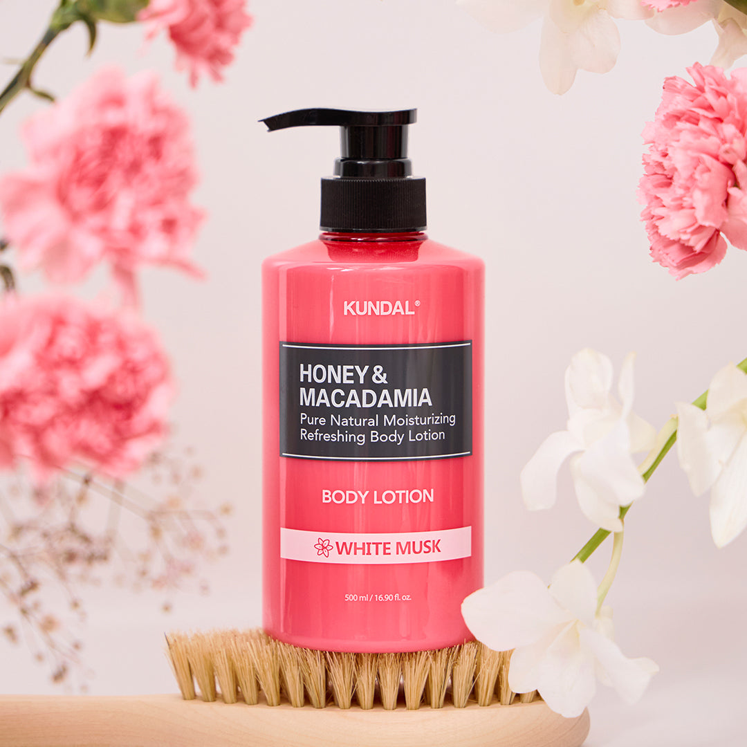 Kundal | Honey &amp; Macadamia Pure Natural Moisturizing Refreshing losjon za telo - 6 vonjev