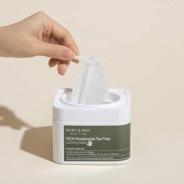 MARY &amp; MAY | Cica Houttuynia Tea Tree pomirjujoča maska