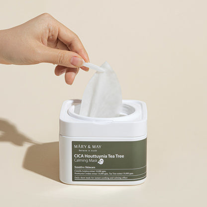 MARY &amp; MAY | Cica Houttuynia Tea Tree pomirjujoča maska