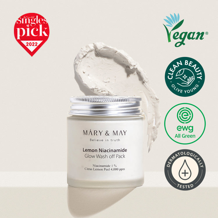 MARY &amp; MAY | Lemon Niacinamide Glow Wash Off maska