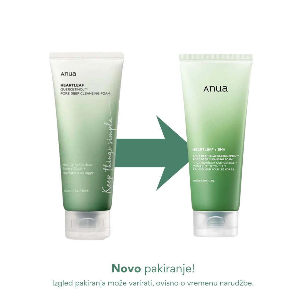 Anua | Heartleaf Quercetinol™ globinsko čistilna pena za pore