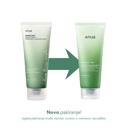 Anua | Heartleaf Quercetinol™ globinsko čistilna pena za pore