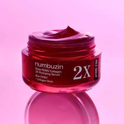 Numbuzin | No.2 Rose PDRN Collagen 2X serum za povečanje volumna