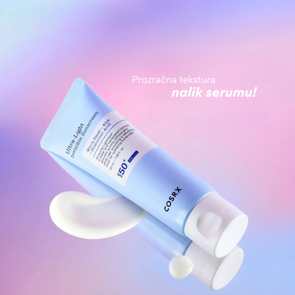 COSRX | Ultra lahek nevidni zaščitni faktor SPF 50+