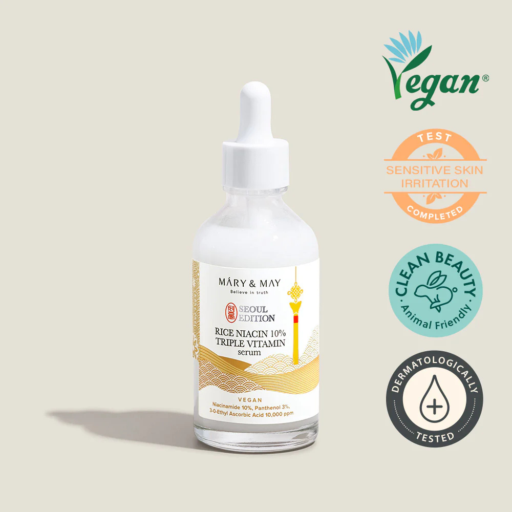 MARY &amp; MAY | Rice Niacin 10% Triple Vitamin Serum