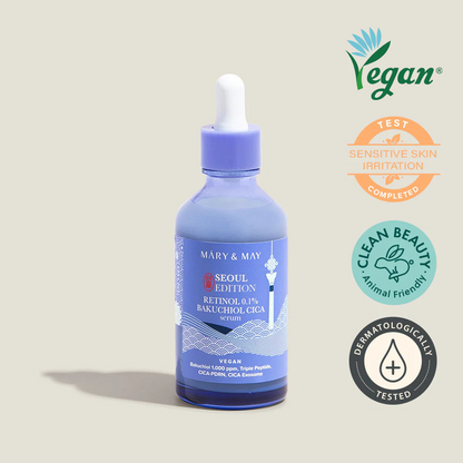 MARY &amp; MAY | Retinol 0.1% Bakuchiol CICA Serum