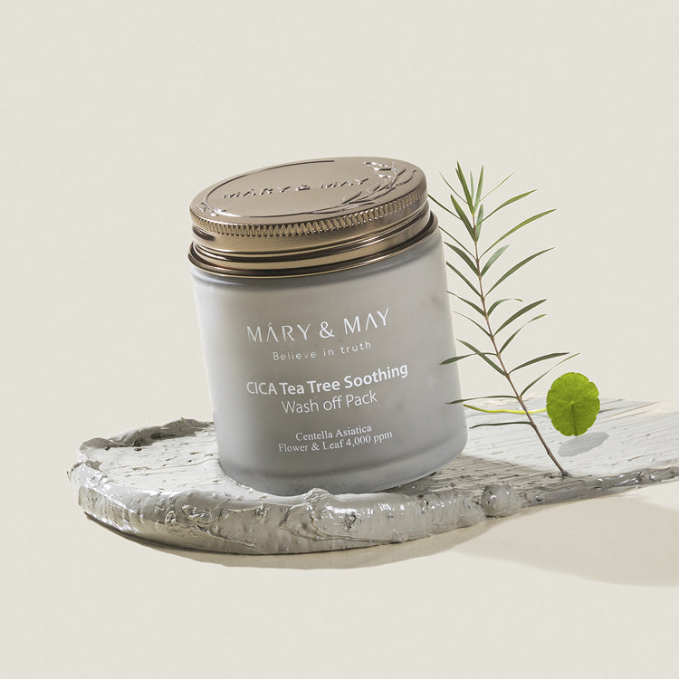 MARY &amp; MAY | Cica Tea Tree pomirjujoča maska za izpiranje