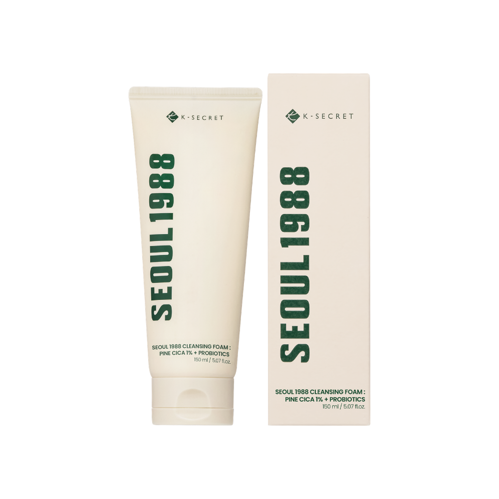 K-SECRET | SEOUL 1988 Cleansing Foam : Pine Cica 1% + Probiotics