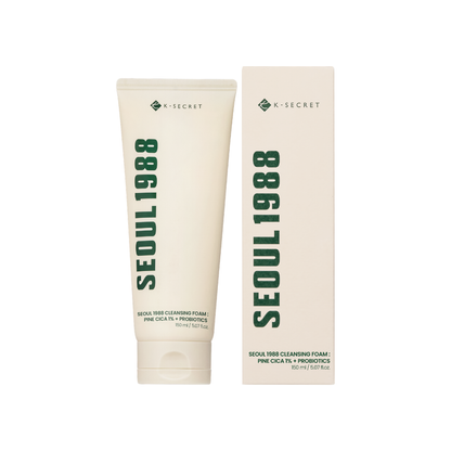 K-SECRET | SEOUL 1988 Cleansing Foam : Pine Cica 1% + Probiotics