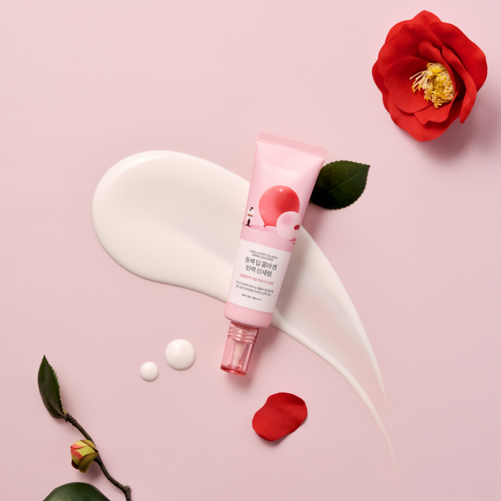 Round Lab | Camellia Deep Collagen Firming Sun Serum SPF50+