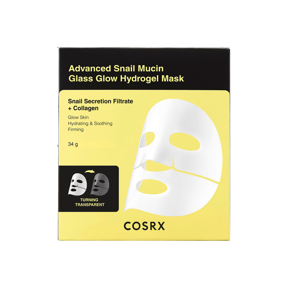 COSRX | Advanced Snail Mucin Glass Glow hidrogel maska