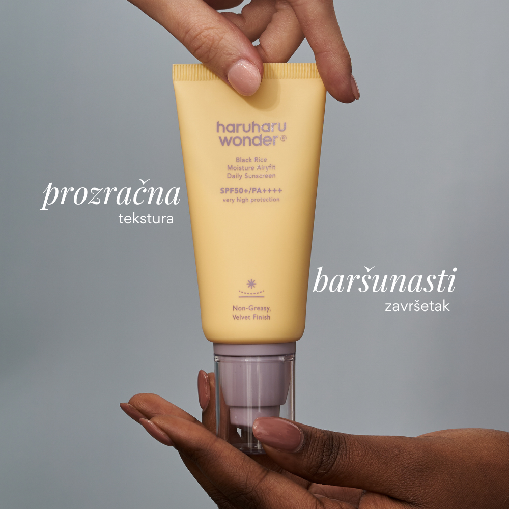 Haruharu Wonder | Črna riževa vlažilna krema za sončenje Airyfit SPF50+