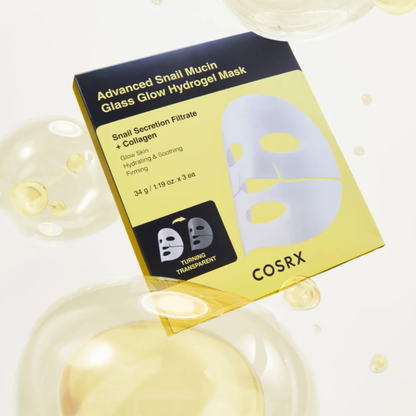 COSRX | Advanced Snail Mucin Glass Glow hidrogel maska