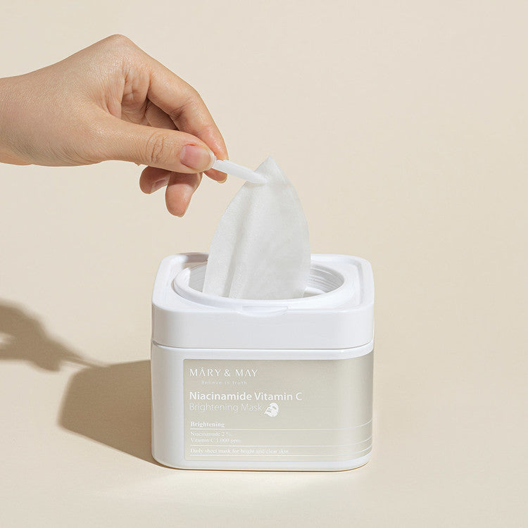 MARY &amp; MAY | Niacinamide Vitamin C osvetljevalna maska