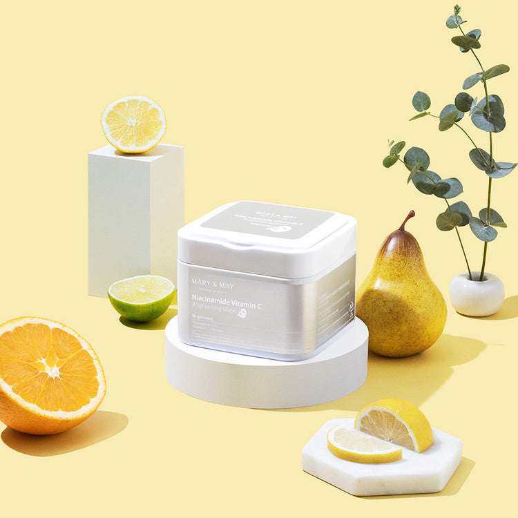 MARY &amp; MAY | Niacinamide Vitamin C osvetljevalna maska
