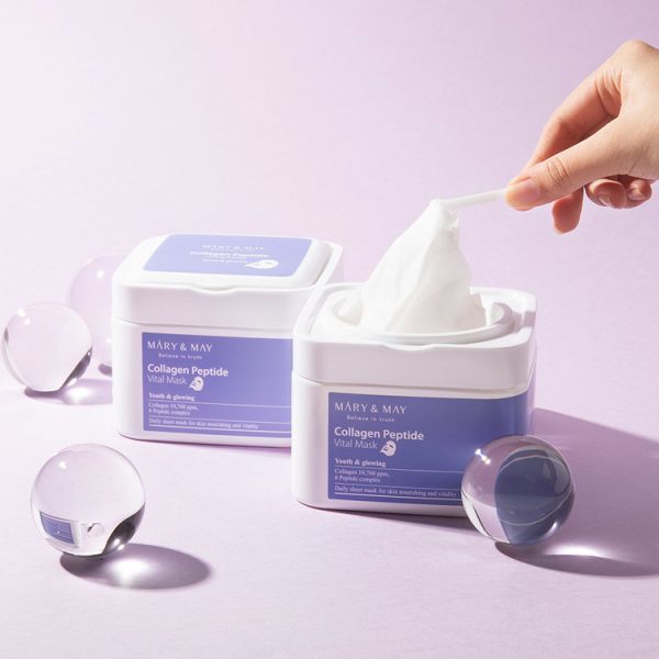 MARY &amp; MAY | Kolagen peptid vitalna maska