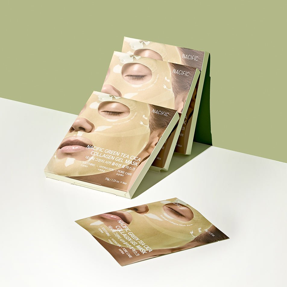 NACIFIC | Gel maska ​​zeleni čaj Cica kolagen